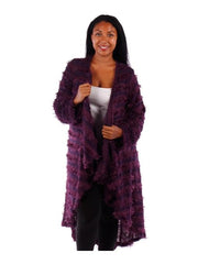 Fall Essentials Plus Size Open Front Fuzzy High Low Cardigan