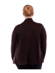 Fall Essentials Plus Size Basic Open Front Cardigan (1X-6X)