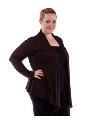 Fall Essentials Plus Size Basic Open Front Cardigan (1X-6X)
