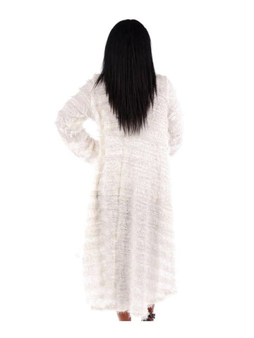 Fall Essentials Plus Size Open Front Fuzzy High Low Cardigan