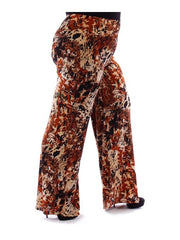 Fall Essentials Plus Size Multi Printed Palazzo Pants