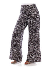 Fall Essentials Plus Size Abstract Printed Palazzo Pants