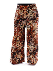 Fall Essentials Plus Size Multi Printed Palazzo Pants