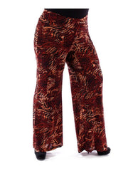 Fall Essentials Plus Size Multi Printed Palazzo Pants
