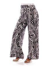 Fall Essentials Plus Size Animal Printed Palazzo Pants