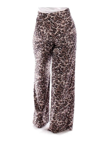 Fall Essentials Plus Size Animal Printed Palazzo Pants