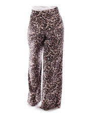 Fall Essentials Plus Size Animal Printed Palazzo Pants