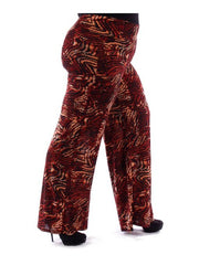 Fall Essentials Plus Size Multi Printed Palazzo Pants