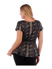 Fall Essentials Plus Size Printed Tunic With Belt