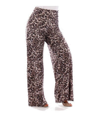 Fall Essentials Plus Size Animal Printed Palazzo Pants