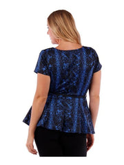 Fall Essentials Plus Size Printed Tunic With Belt