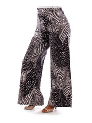 Fall Essentials Plus Size Abstract Printed Palazzo Pants