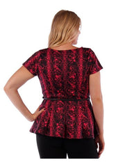 Fall Essentials Plus Size Printed Tunic With Belt