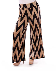 Fall Essentials Plus Size Printed Palazzo Pants