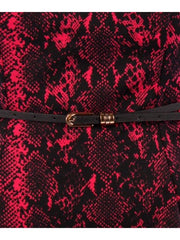 Fall Essentials Plus Size Printed Tunic With Belt