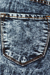 Women's Destroyed Acid Wash Jeans