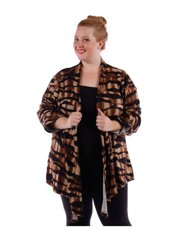 Fall Essentials Plus Size Basic Open Front Cardigan (1X-6X)