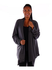 Fall Essentials Plus Size Basic Open Front Cardigan (1X-6X)