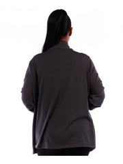 Fall Essentials Plus Size Basic Open Front Cardigan (1X-6X)