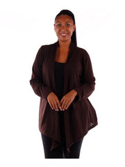Fall Essentials Plus Size Basic Open Front Cardigan (1X-6X)