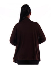 Fall Essentials Plus Size Basic Open Front Cardigan (1X-6X)