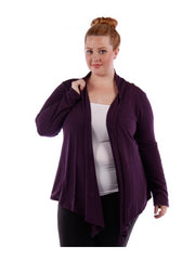 Fall Essentials Plus Size Basic Open Front Cardigan (1X-6X)
