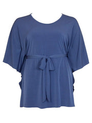 Fall Essentials Plus Size Tunic With Tie Waist Belt (1X-6X)